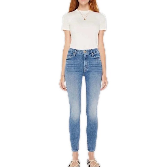 MOTHER Jeans High Rise Blue Skinny Fit - Picture 1 of 8